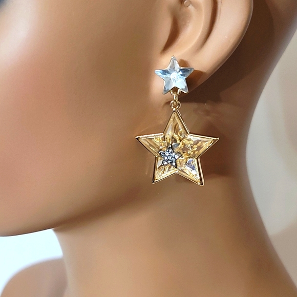 Betsey Johnson Celestial Drop Earrings - Picture 2 of 6